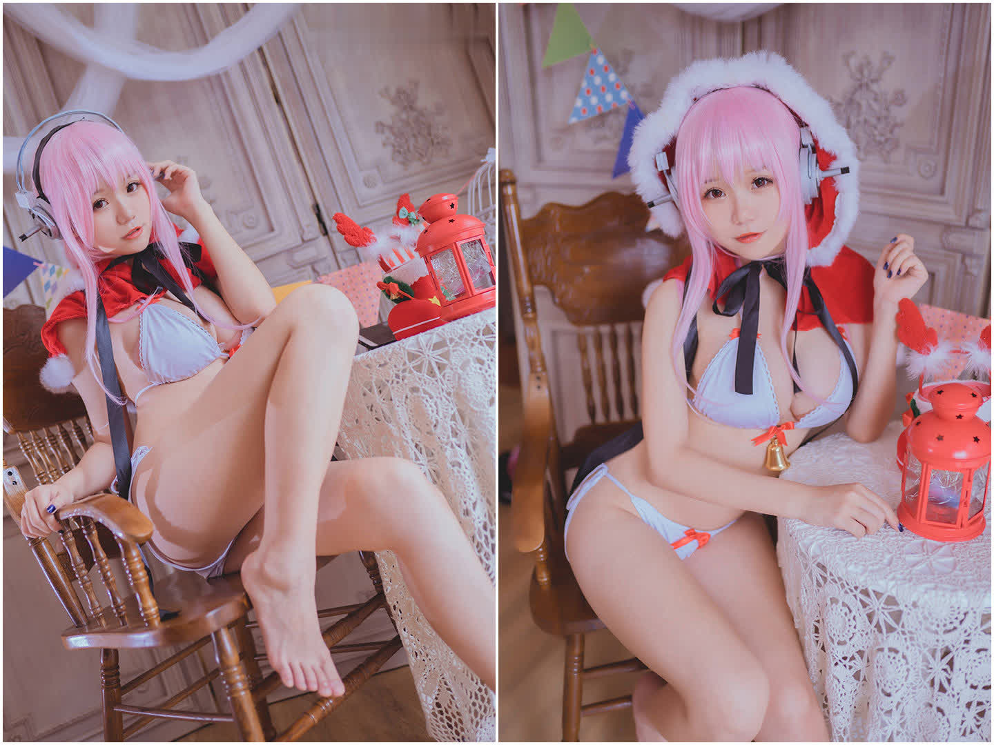 【Yoko宅夏】白丝美女Coser写真照片资源下载