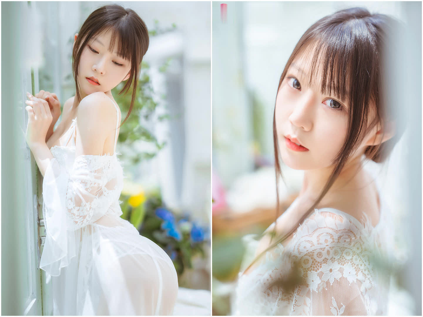 【香草喵露露】清新萌妹美女写真照片资源下载