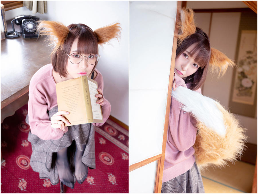 【月城委員会】日系猫耳风美女写真照片资源下载